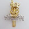 Royal Army Pay Corps (R.A.P.C.) Anodised (Staybrite) Beret Badge - Queen's Crown