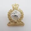 Royal Army Veterinary Corps Anodised (Staybrite) Collar Badge - Queen's Crown
