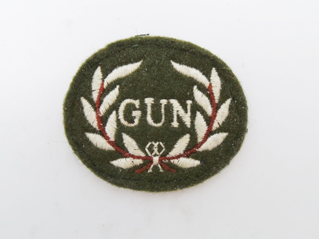 British Army Rarden Gunner Cloth Trade Badge