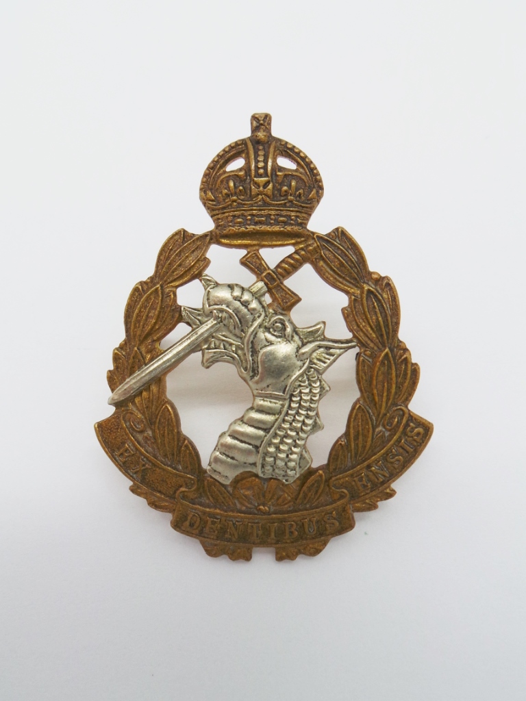 Royal Army Dental Corps Cap Badge - King's Crown (2nd Pattern)