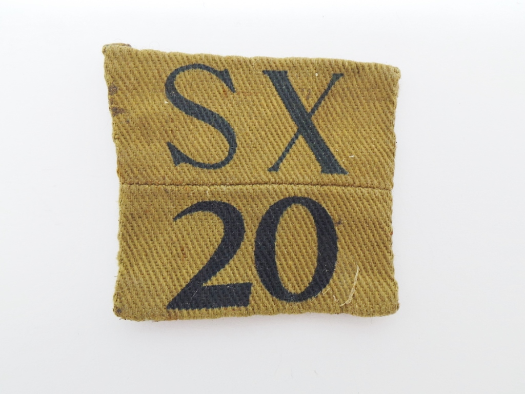 Sussex Home Guard Printed Arm Badge Insignia (SX 20)