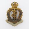Royal Army Medical Corps (R.A.M.C.) Cap Badge - King's Crown (Bi-metal)