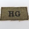 Home Guard (H.G.) Cloth Embroidered Shoulder Title