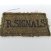 Royal Signals (R.SIGNALS) Cloth Slip On Shoulder Title