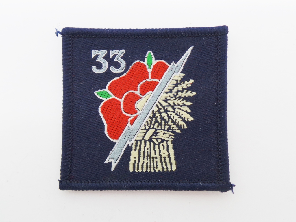 33 Signal Squadron Royal Signals Cloth Formation Sign