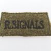 Royal Signals (R.SIGNALS) Cloth Slip On Shoulder Title