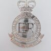 Royal Military Academy Sandhurst Anodised (Staybrite) Cap Badge - Queen's Crown