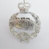 Royal Tank Regiment Anodised (Staybrite) Cap Badge - Queen's Crown