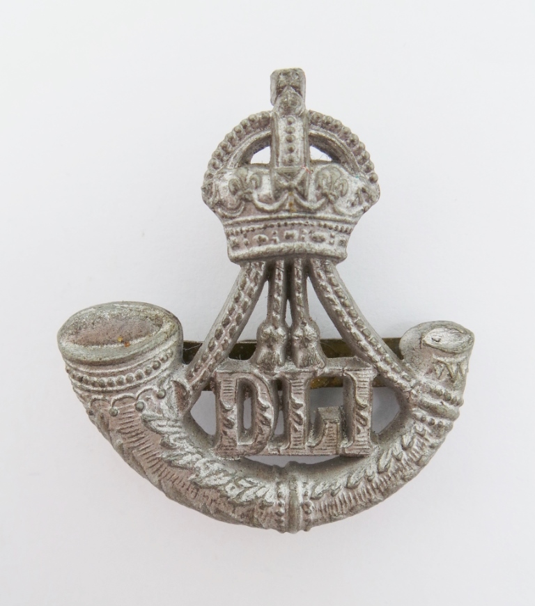 Durham Light Infantry WW2 Plastic Economy Cap Badge