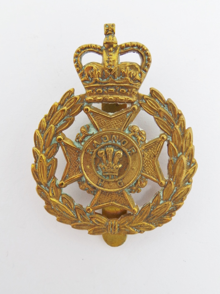 Radnor Home Guard Cap Badge - Queen's Crown