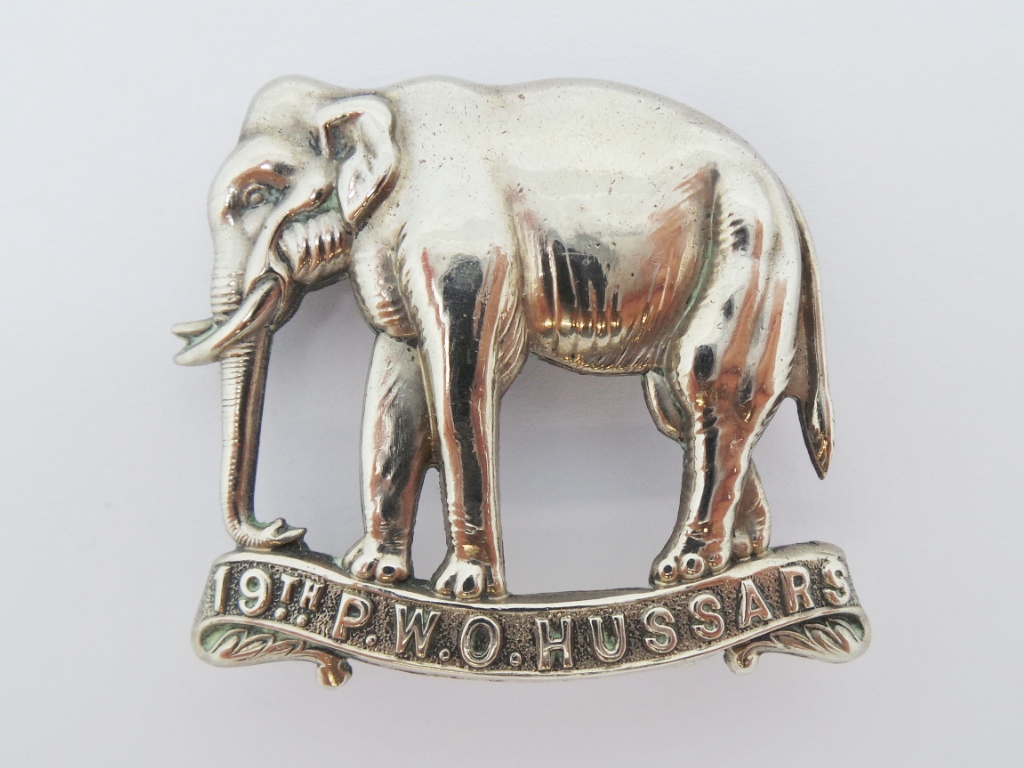 19th Hussars (Princess of Wales's Own) Cap Badge
