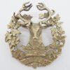 Gordon Highlanders Officer's Unmarked Silver Cap Badge