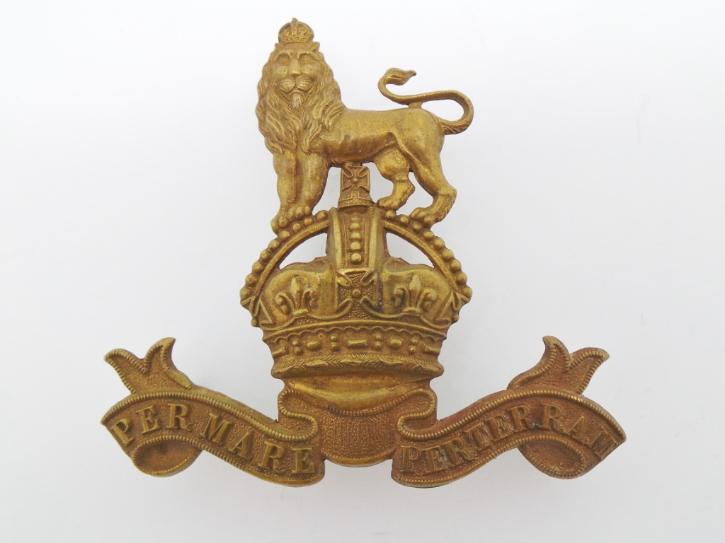 Royal Marines Pouch / Valise Badge - King's Crown