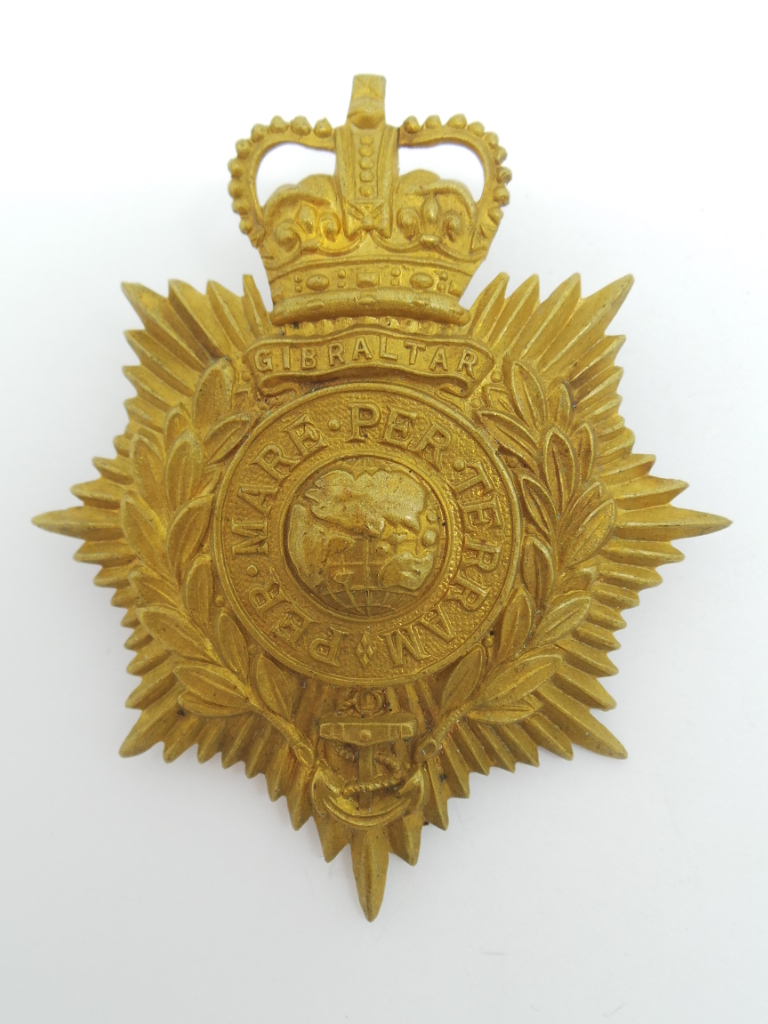 Royal Marines Helmet Plate - Queen's Crown