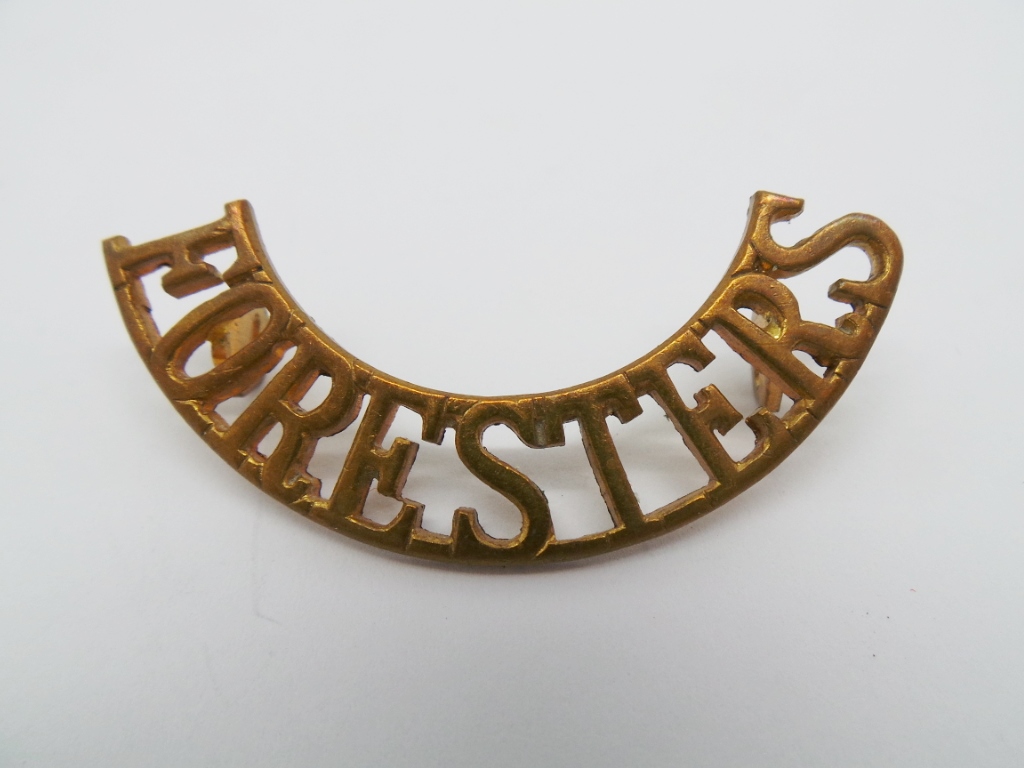 Notts & Derby Regiment (FORESTERS) Shoulder Title