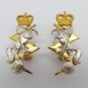 Pair of Royal Electrical & Mechanical Engineers (R.E.M.E.) Officer's Dress Collar Badges - Queen's Crown
