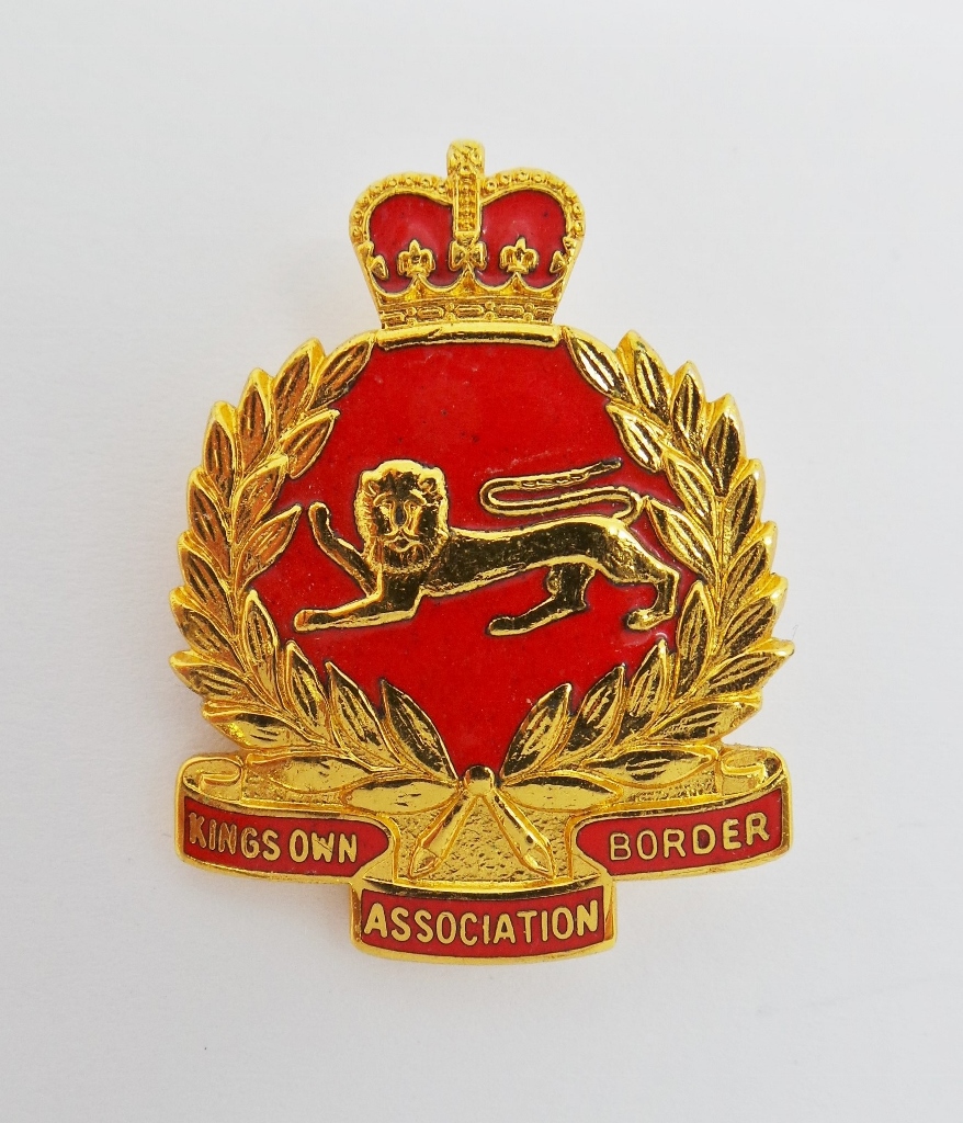 King's Own Border Regiment Enamelled Lapel Badge