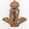 Royal Irish Regiment Officer's Service Dress Cap Badge - King's Crown