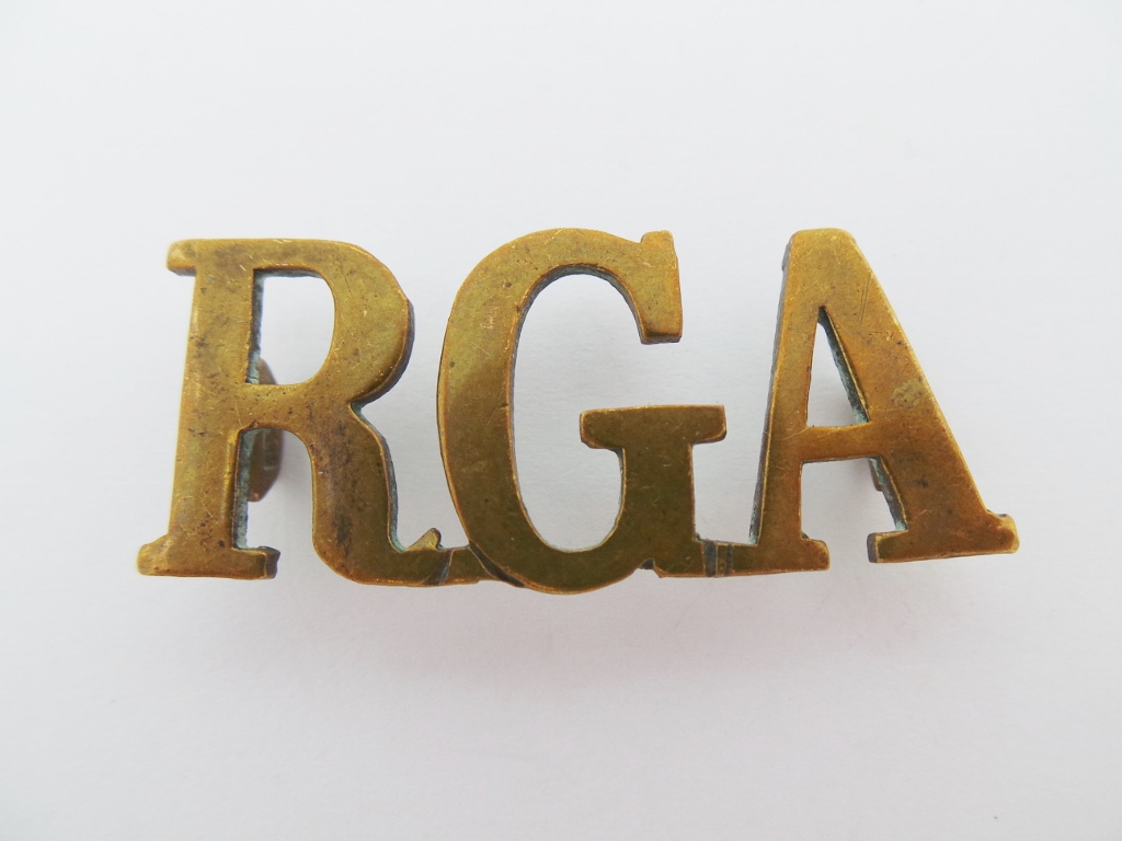 Royal Garrison Artillery (R.G.A.) Shoulder Title