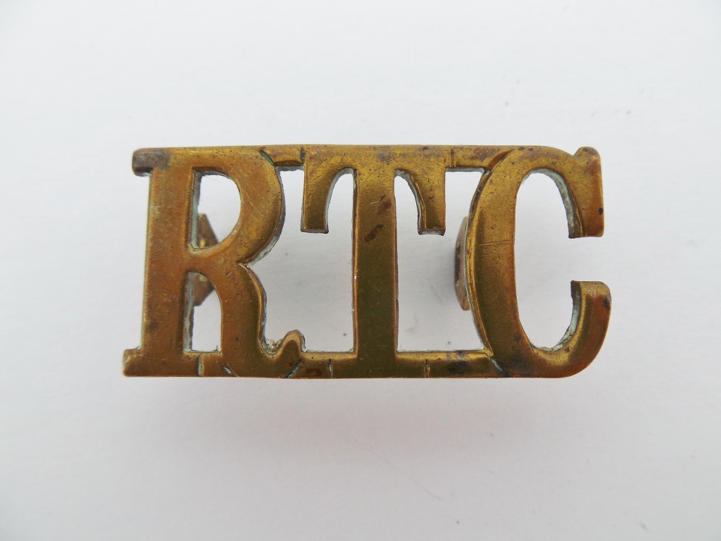 Royal Tank Corps (R.T.C.) Shoulder Title