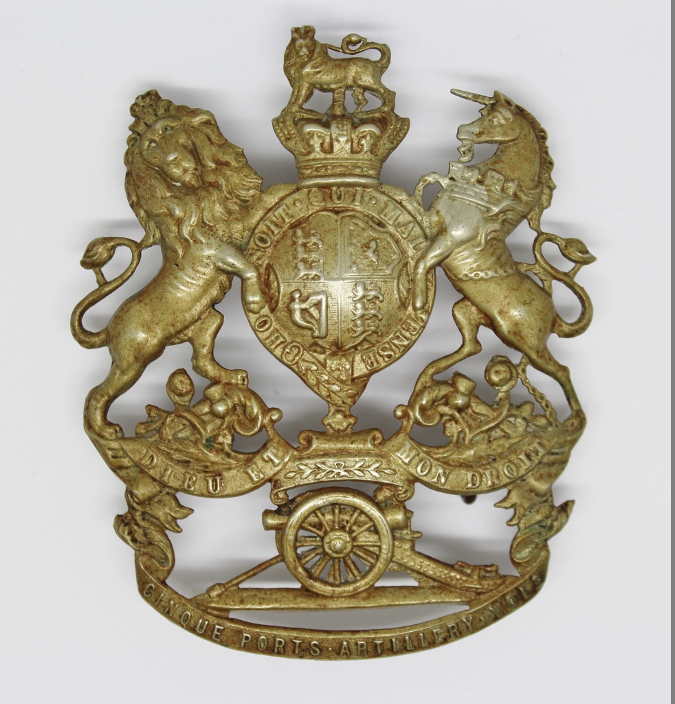 Victorian Cinque Ports Artillery Volunteers Helmet Plate