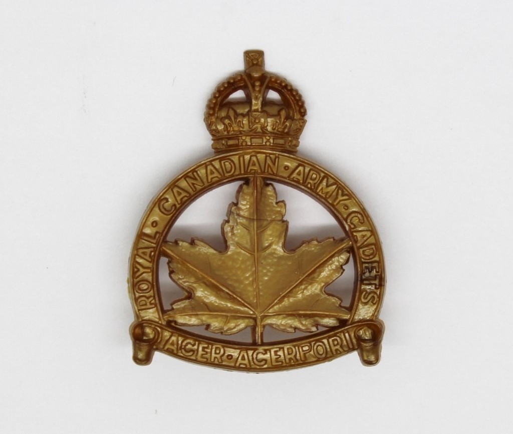 Royal Canadian Army Cadets WW2 Plastic Economy Cap Badge
