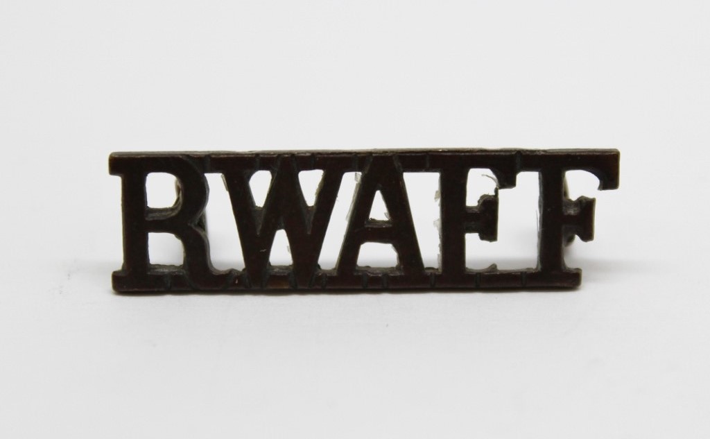 Royal West African Frontier Force (R.W.A.F.F.) Officer's Service Dress Shoulder Title