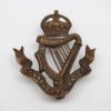 Connaught Rangers Officer's Service Dress Bronze Cap Badge - King's Crown