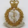 Royal Army Medical Corps (R.A.M.C.) Officer's Dress Cap Badge - Queen's Crown