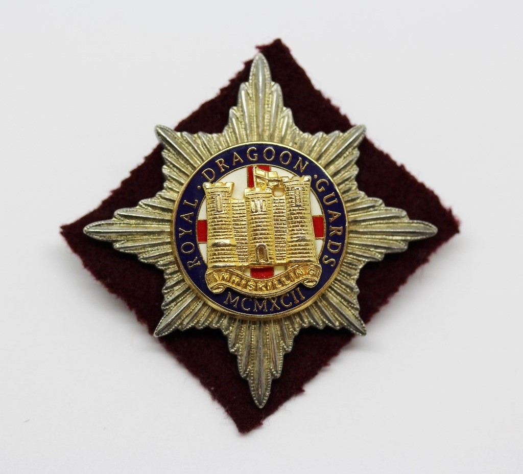 Royal Dragoon Guards Officer's Cap Badge