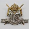 16th Queen's Lancers Officer's Dress Collar Badge - King's Crown