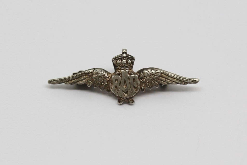 Royal Air Force (R.A.F.) Silver Sweetheart Brooch
