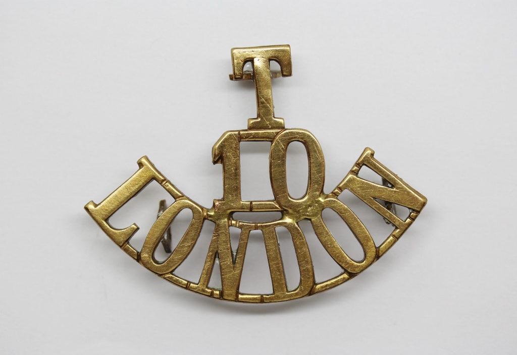 10th Bn (Hackney) London Regiment (T/10/LONDON) Shoulder Title
