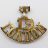 19th Bn (St. Pancras) London Regiment (T/19/LONDON) Shoulder Title