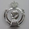 Royal Armoured Corps (R.A.C.) Anodised (Staybrite) Cap Badge - Queen's Crown