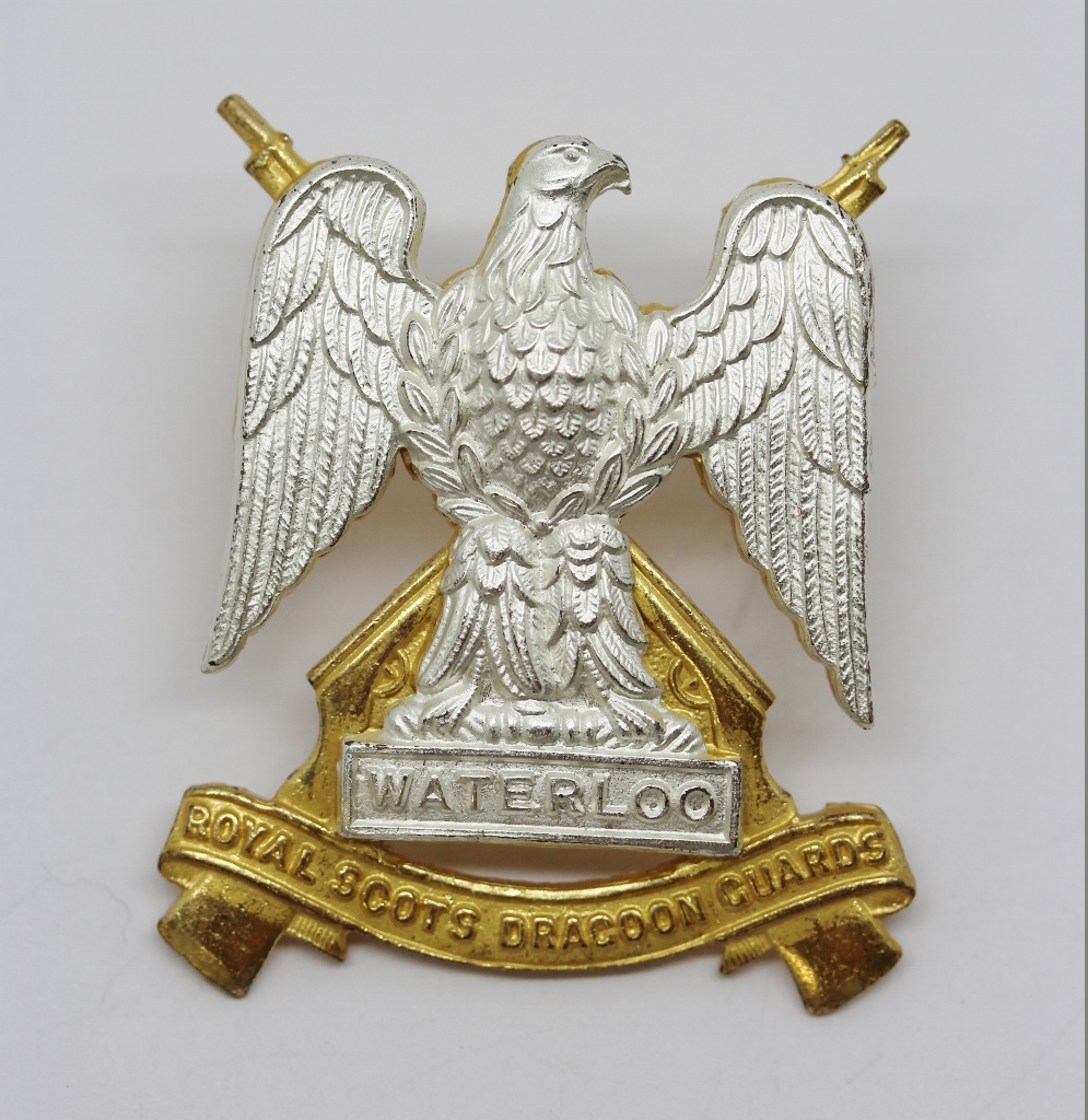 Royal Scots Dragoon Guards Officer's Dress Cap Badge