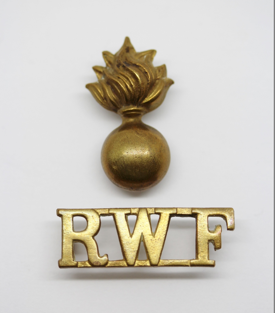Royal Welsh Fusiliers (R.W.F.) Shoulder Title