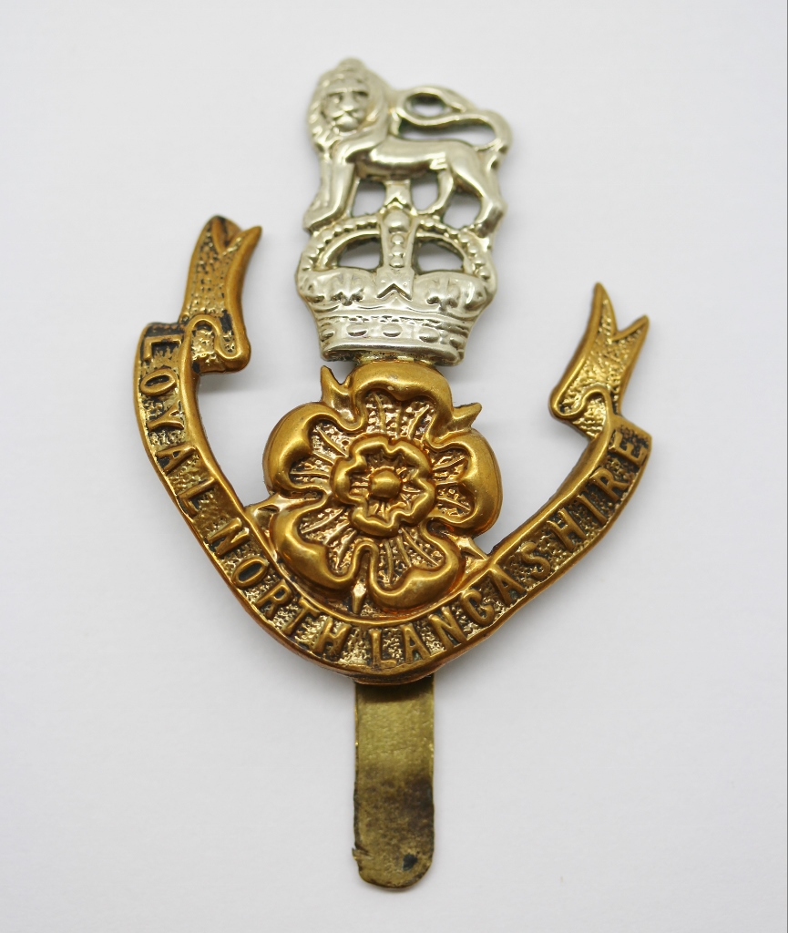 Loyal North Lancashire Regiment Cap Badge - King's Crown