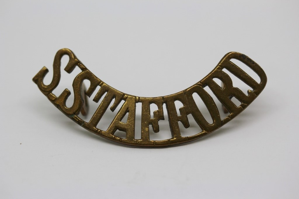 South Staffordshire Regiment (S.STAFFORD) Shoulder Title