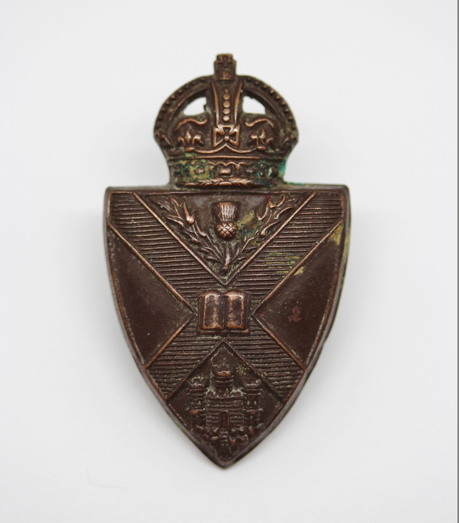 Edinburgh University O.T.C. Collar Badge
