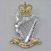 Royal Irish Rangers Anodised (Staybrite) Cap Badge - Queen's Crown