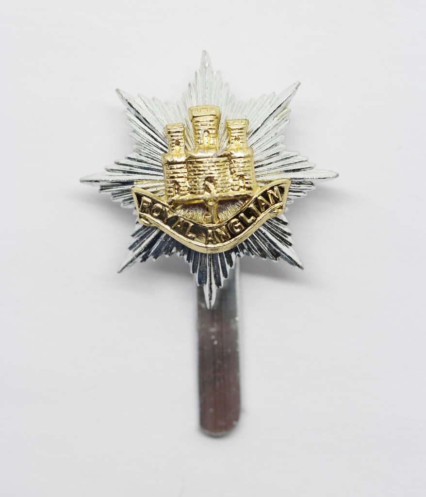 Royal Anglian Regiment Anodised (Staybrite) Cap Badge
