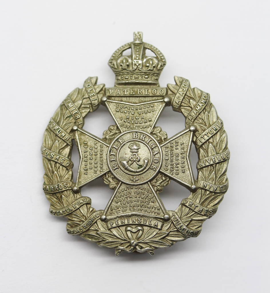 Rifle Brigade Cap Badge - King's Crown