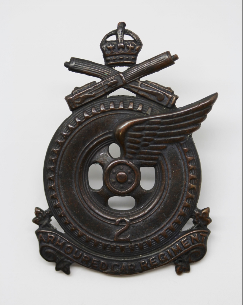 Canadian 2nd Armoured Car Regiment Cap Badge