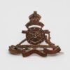 Royal Artillery Silver Sweetheart Brooch - King's Crown