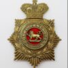 Victorian King's Own (Royal Lancaster) Regiment Blue Cloth Helmet Plate