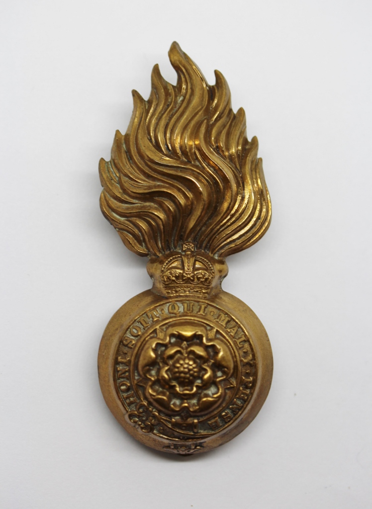 Royal Fusiliers Busby Badge - King's Crown