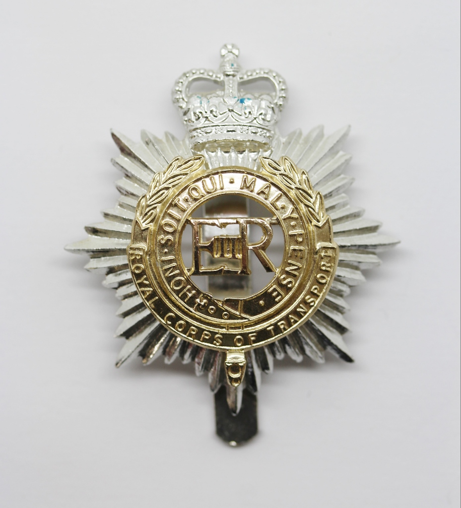 Royal Corps of Transport Anodised (Staybrite) Cap Badge