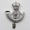 Durham Light Infantry (D.L.I.) Anodised (Staybrite) Cap Badge - Queen's Crown
