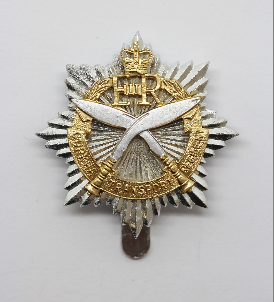Gurkha Transport Regiment Anodised (Staybrite) Cap Badge